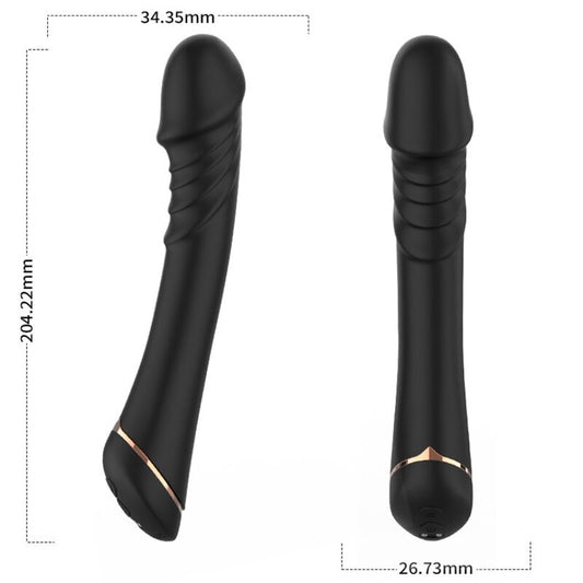 ARMONY - DILDO VIBRATOR SILICONE BLACK - My naughty haven #