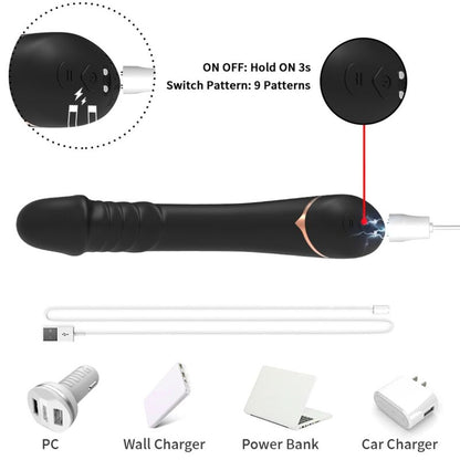 ARMONY - DILDO VIBRATOR SILICONE BLACK - My naughty haven #