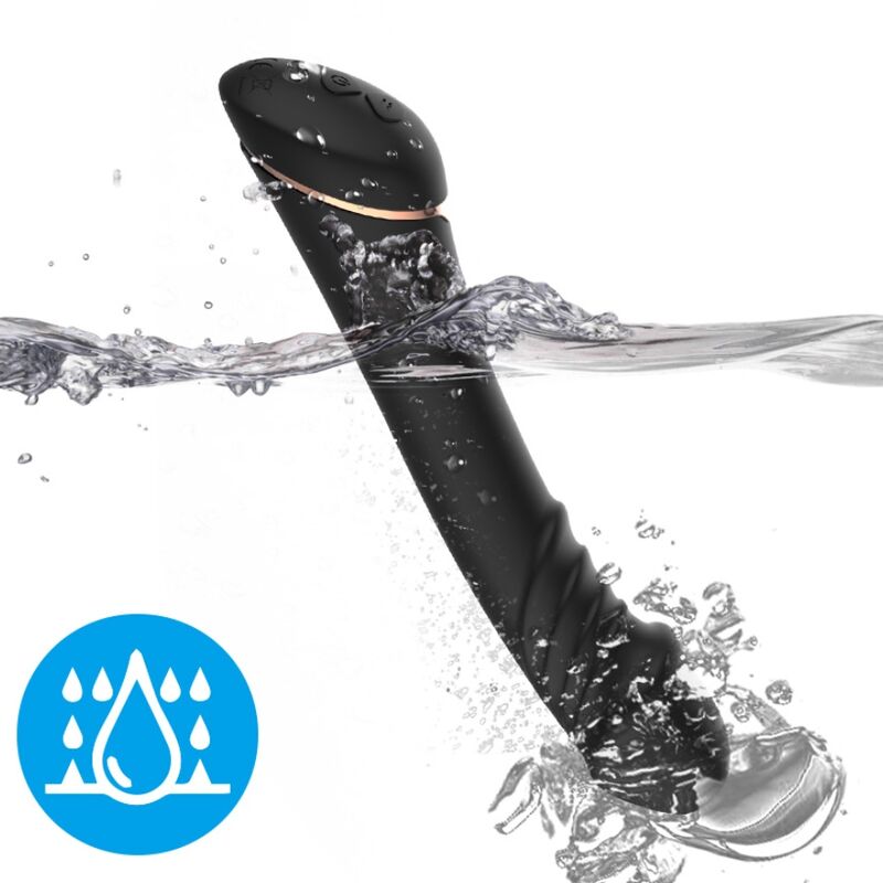 ARMONY - DILDO VIBRATOR SILICONE BLACK - My naughty haven #