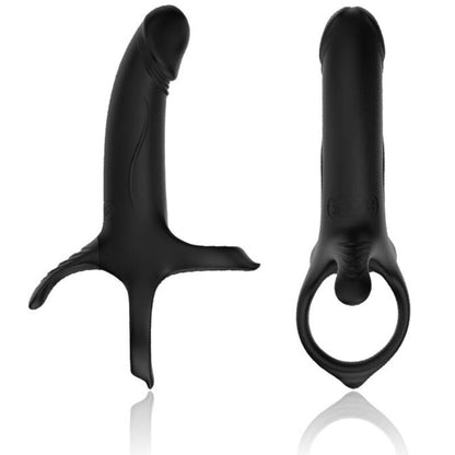ARMONY - DILDO WITH RING & VIBRATOR BLACK - My naughty haven #
