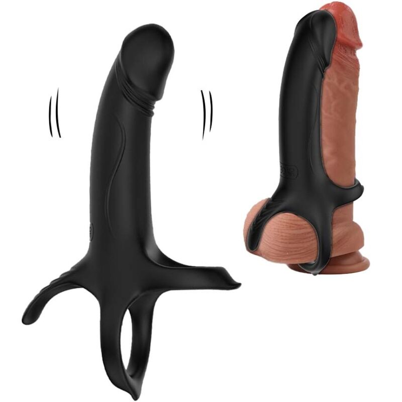 ARMONY - DILDO WITH RING & VIBRATOR BLACK - My naughty haven #