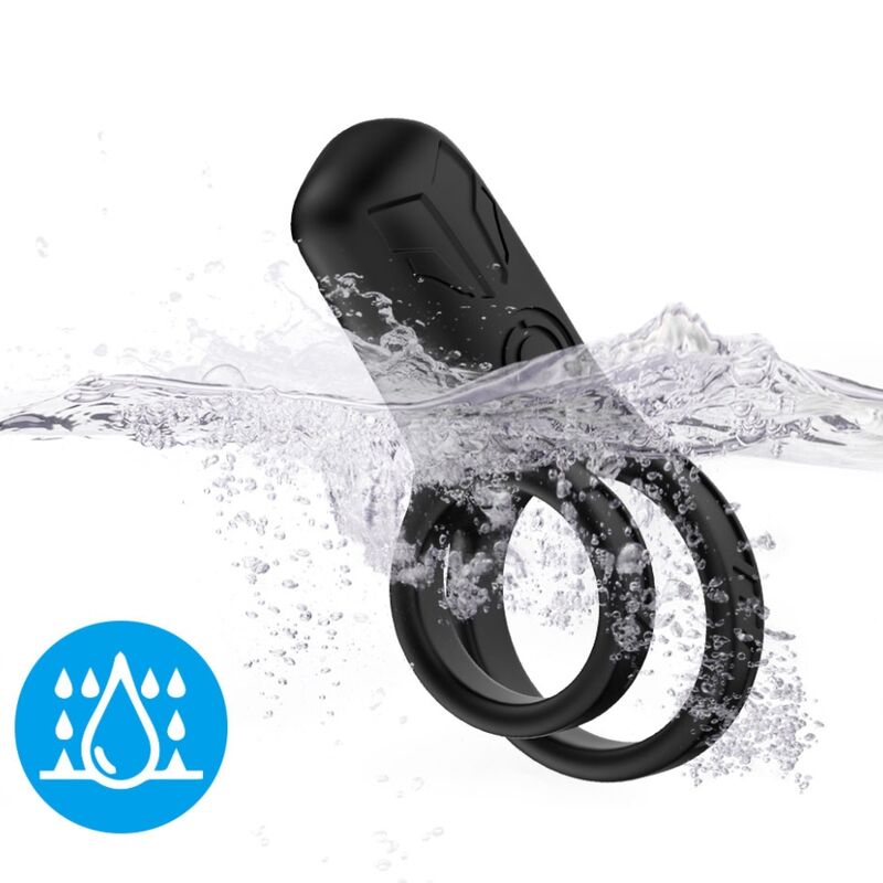 ARMONY - DOUBLE RING VIBRATOR BLACK - My naughty haven #