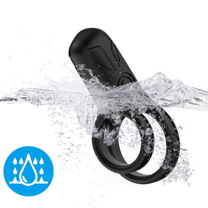 ARMONY - DOUBLE RING VIBRATOR BLACK - My naughty haven #