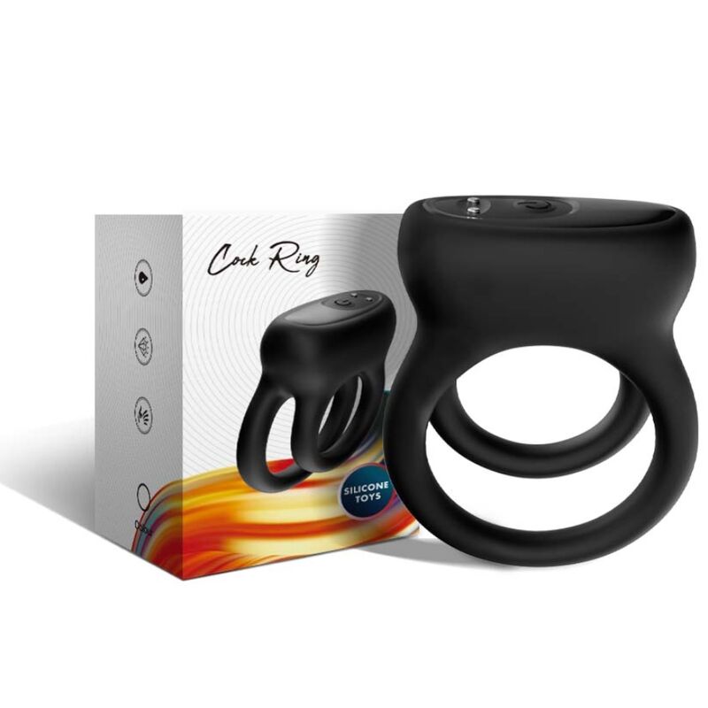 ARMONY - DOUBLE RING VIBRATOR BLACK - My naughty haven #