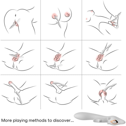 ARMONY - ВИБРАТОР ELK RABBIT, ИЗВИТ, ЧЕРВЕН