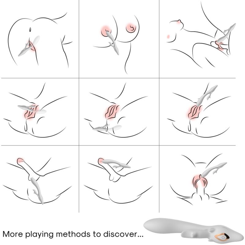 ARMONY - ELK VIBRATOR RABBIT CURVED RED - My naughty haven #