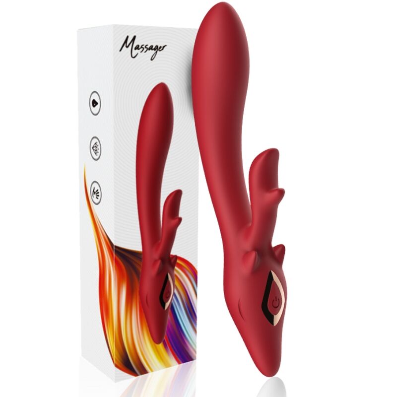 ARMONY - ELK VIBRATOR RABBIT CURVED RED - My naughty haven #