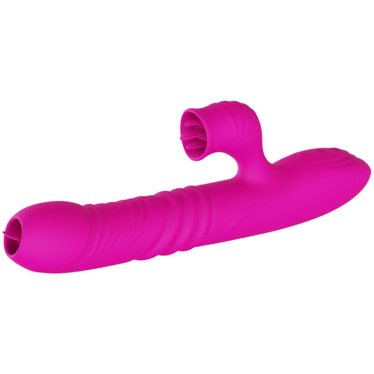 ARMONY - FANNY MULTIFUNCTION DOUBLE TONGUE VIBRATOR FUCHSIA HEAT EFFECT - My naughty haven #