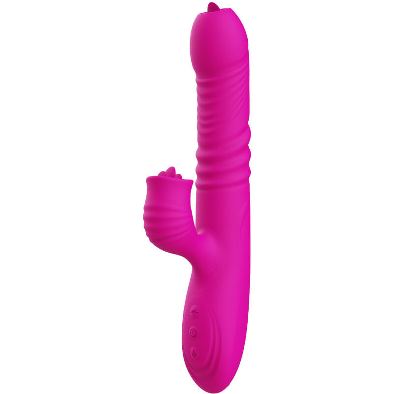 ARMONY - FANNY MULTIFUNCTION DOUBLE TONGUE VIBRATOR FUCHSIA HEAT EFFECT - My naughty haven #