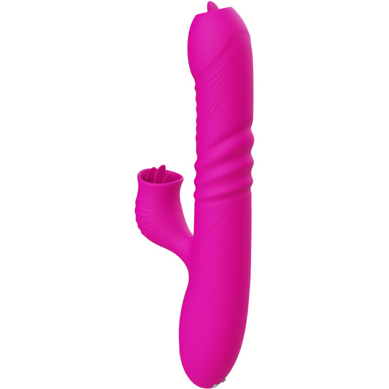 ARMONY - FANNY MULTIFUNCTION DOUBLE TONGUE VIBRATOR FUCHSIA HEAT EFFECT - My naughty haven #