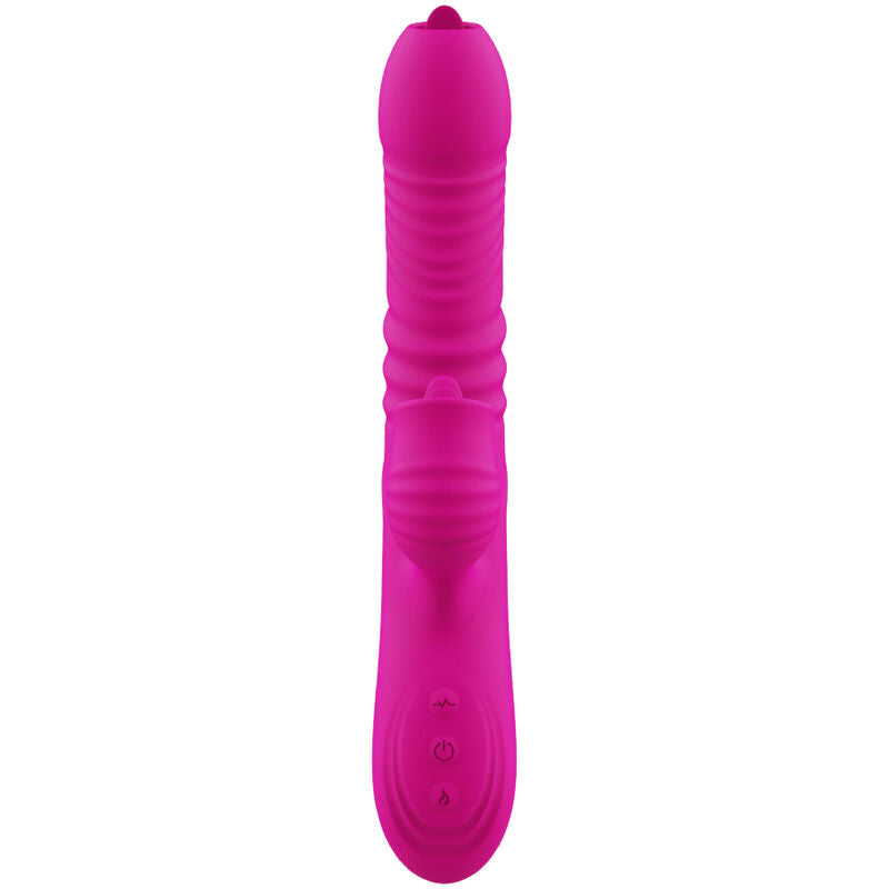 ARMONY - FANNY MULTIFUNCTION DOUBLE TONGUE VIBRATOR FUCHSIA HEAT EFFECT - My naughty haven #