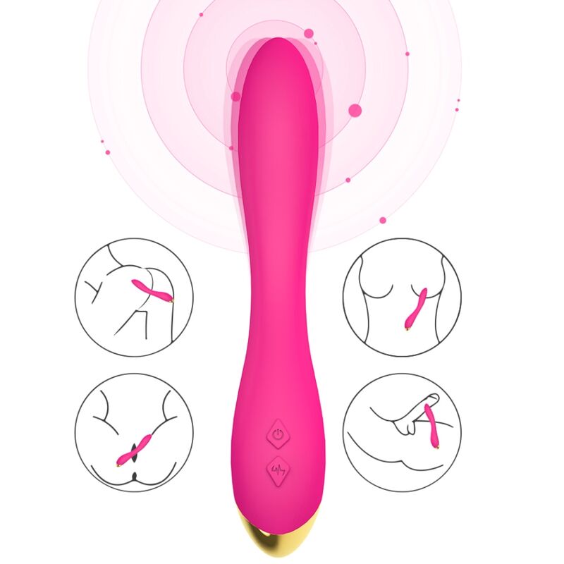 ARMONY - FLAMINGO VIBRATOR MULTIPOSITION FUCHSIA - My naughty haven #