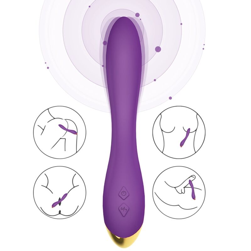 ARMONY - FLAMINGO VIBRATOR MULTIPOSITION PURPLE - My naughty haven #