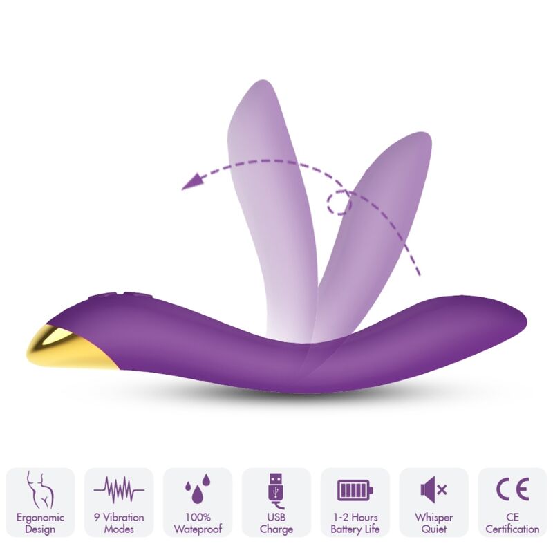 ARMONY - FLAMINGO VIBRATOR MULTIPOSITION PURPLE - My naughty haven #