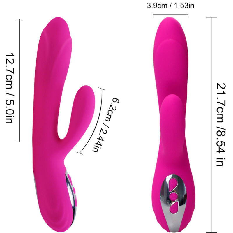 ARMONY - FLEXIBLE VIBRATOR & STIMULATOR WITH FUCHSIA HEAT EFFECT - My naughty haven #
