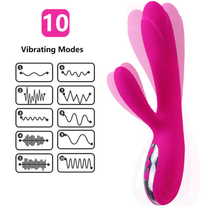ARMONY - FLEXIBLE VIBRATOR & STIMULATOR WITH FUCHSIA HEAT EFFECT - My naughty haven #