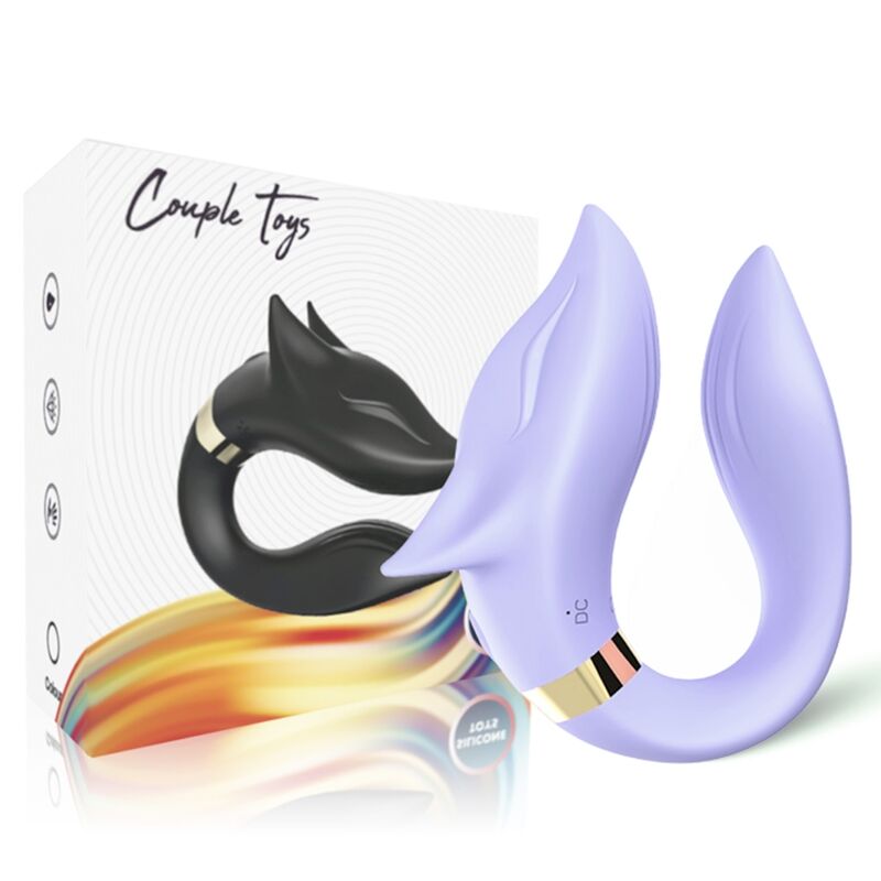 ARMONY - FOX VIBRATOR FOR COUPLES REMOTE CONTROL PURPLE - My naughty haven #