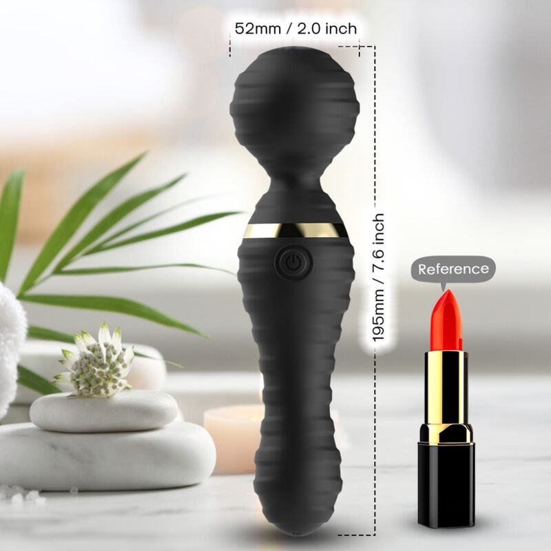 ARMONY - FREEDO MASSAGER & VIBRATOR SMALL BLACK - My naughty haven #