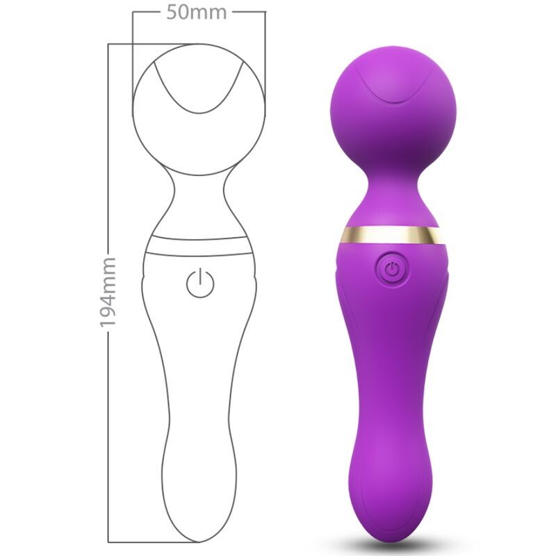 ARMONY - FREEZA MASSAGER & VIBRATOR SUPER FLEXIBLE HEAD PURPLE - My naughty haven #
