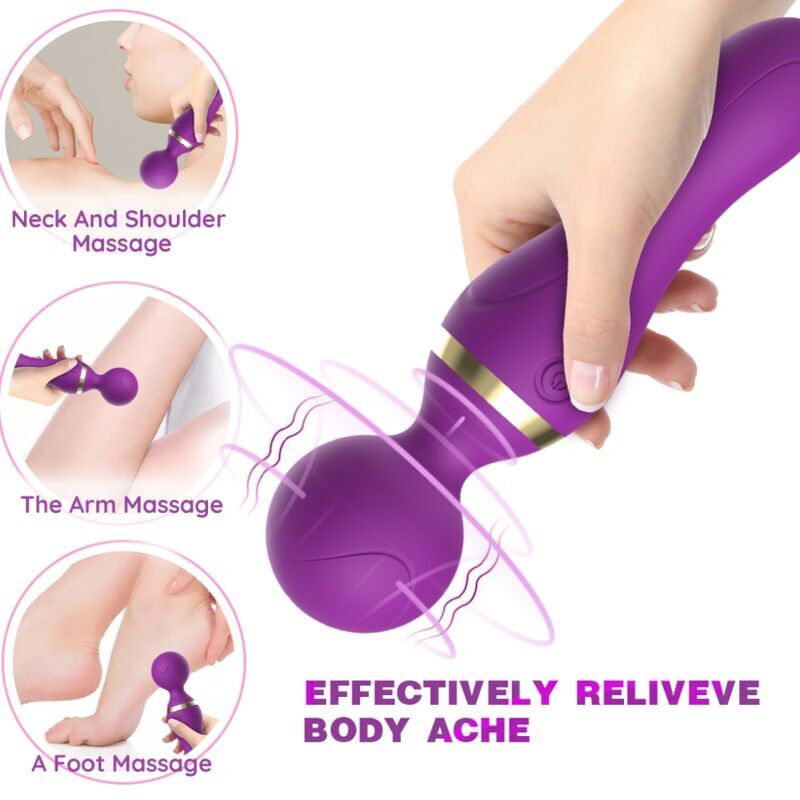 ARMONY - FREEZA MASSAGER & VIBRATOR SUPER FLEXIBLE HEAD PURPLE - My naughty haven #