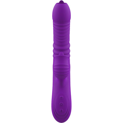 ARMONY - FULLY G SPOT RABBIT VIBRATOR WITH STIMULATING TONGUE VIOLET HEAT EFFECT - My naughty haven #