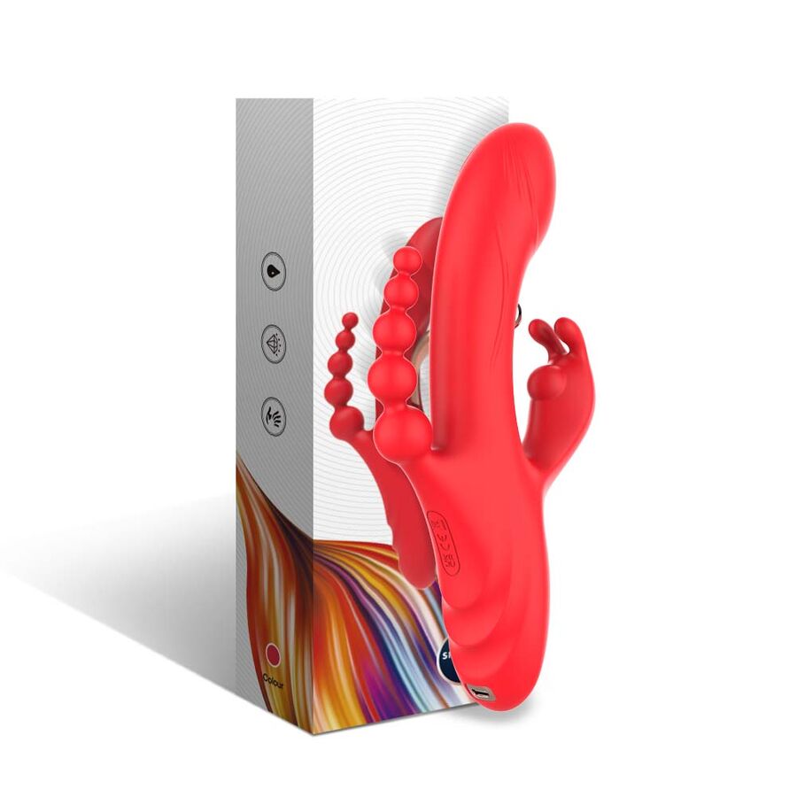 ARMONY - G-SPOT AND CLITORIS STIMULATOR VIBRATOR RED - My naughty haven #