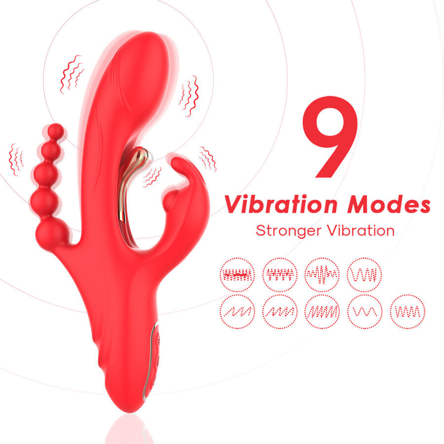 ARMONY - G-SPOT AND CLITORIS STIMULATOR VIBRATOR RED - My naughty haven #