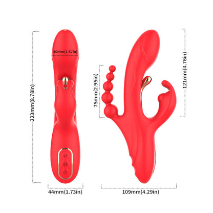 ARMONY - G-SPOT AND CLITORIS STIMULATOR VIBRATOR RED - My naughty haven #