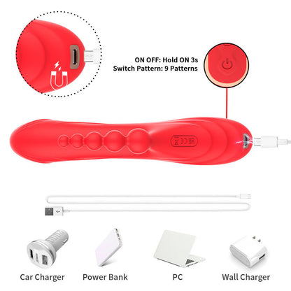 ARMONY - G-SPOT AND CLITORIS STIMULATOR VIBRATOR RED - My naughty haven #