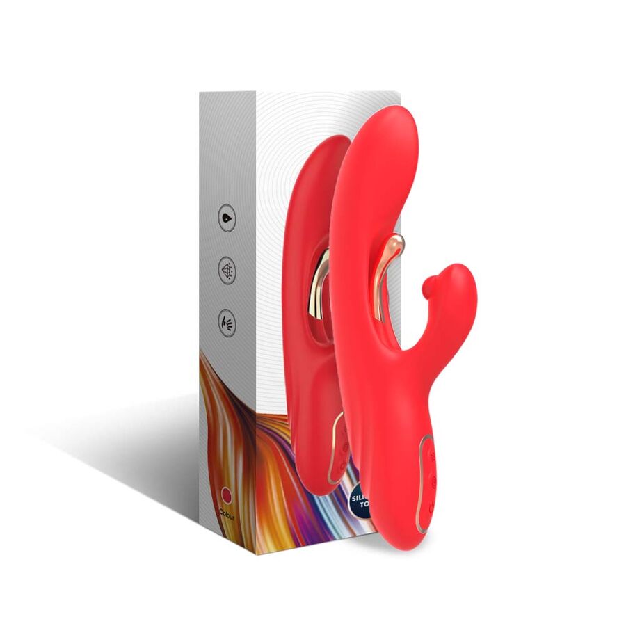 ARMONY - G-SPOT AND CLITORIS STIMULATOR VIBRATOR WITH OSCILLATING TONGUE RED - My naughty haven #