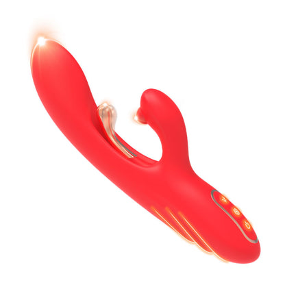 ARMONY - G-SPOT AND CLITORIS STIMULATOR VIBRATOR WITH OSCILLATING TONGUE RED - My naughty haven #