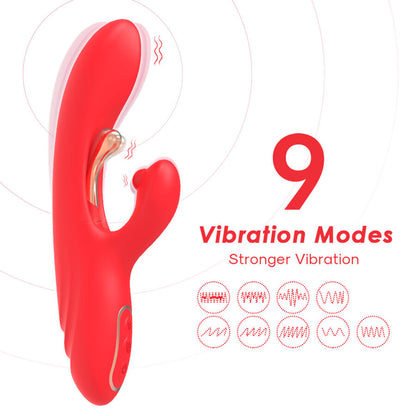 ARMONY - G-SPOT AND CLITORIS STIMULATOR VIBRATOR WITH OSCILLATING TONGUE RED - My naughty haven #