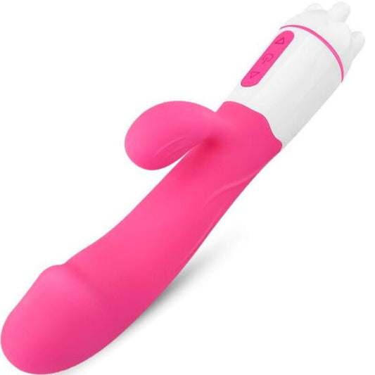 ARMONY - HAPPY VIBRATOR & RECHARGEABLE FUCHSIA STIMULATOR - My naughty haven #