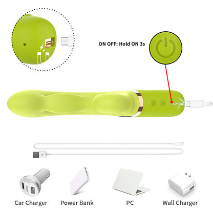 ARMONY - INFLABE POINT A TO STIMULATOR VIBRATOR GREEN - My naughty haven #