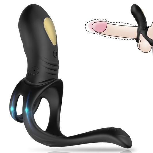 ARMONY - JOY JUMPER RING VIBRATOR FOR COUPLES & ANAL PLUG BLACK - My naughty haven #