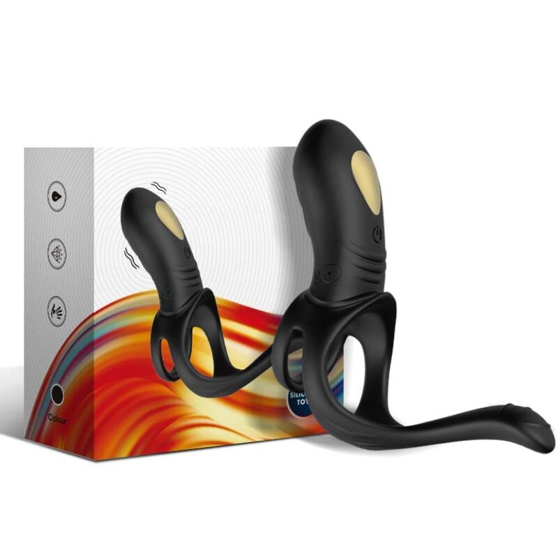 ARMONY - JOY JUMPER RING VIBRATOR FOR COUPLES & ANAL PLUG BLACK - My naughty haven #