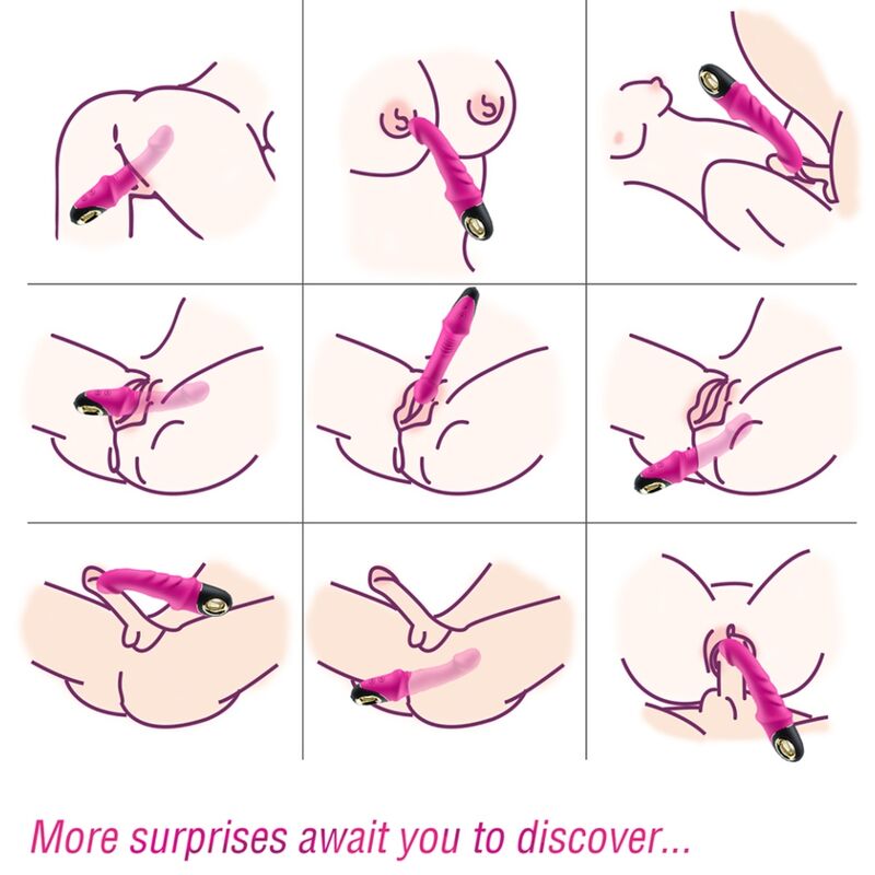 ARMONY - JOYBLADE DILDO VIBRATOR ROTATOR FUCHSIA - My naughty haven #