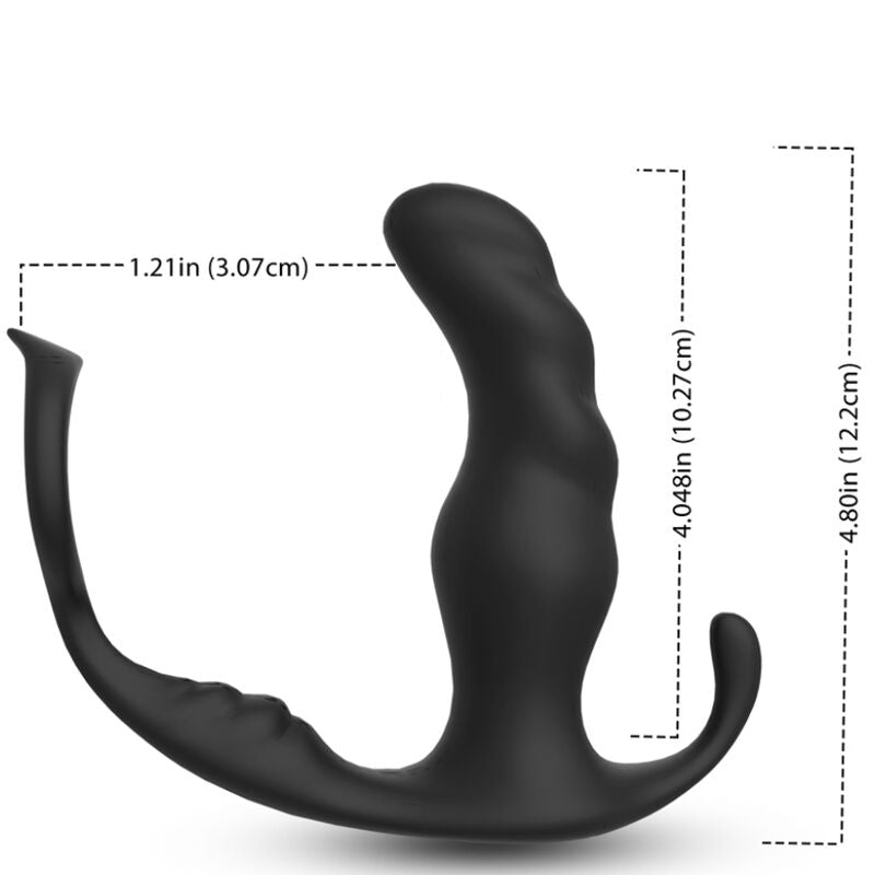 ARMONY - KNIGHT VIBRATOR ANAL PROSTATE & RING REMOTE CONTROL BLACK - My naughty haven #