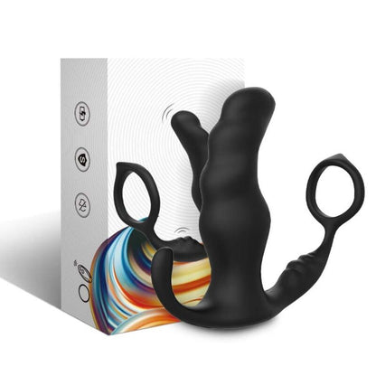 ARMONY - KNIGHT VIBRATOR ANAL PROSTATE & RING REMOTE CONTROL BLACK - My naughty haven #