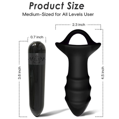 ARMONY - KYLIN FINGER VIBRATOR & ANAL PLUG REMOTE CONTROL BLACK - My naughty haven #