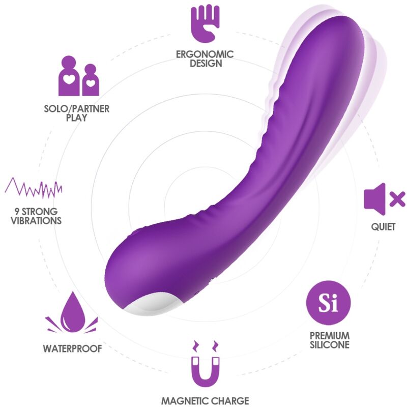 ARMONY - LEGEND VIBRATOR SILICONE PURPLE - My naughty haven #
