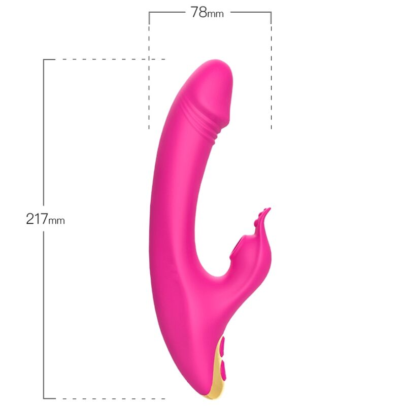 ARMONY - LOVE CLITORIS & G-SPOT SUCTION CUP FUCHSIA - My naughty haven #