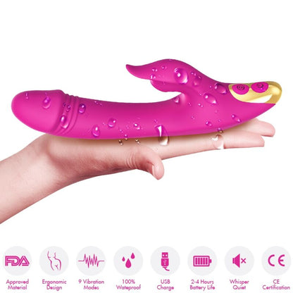 ARMONY - LOVE CLITORIS & G-SPOT SUCTION CUP FUCHSIA - My naughty haven #