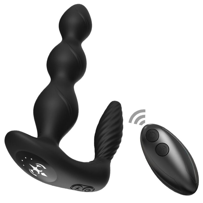ARMONY - MANFUN VIBRATOR & STIMULATOR ANAL PLUG REMOTE CONTROL BLACK - My naughty haven #