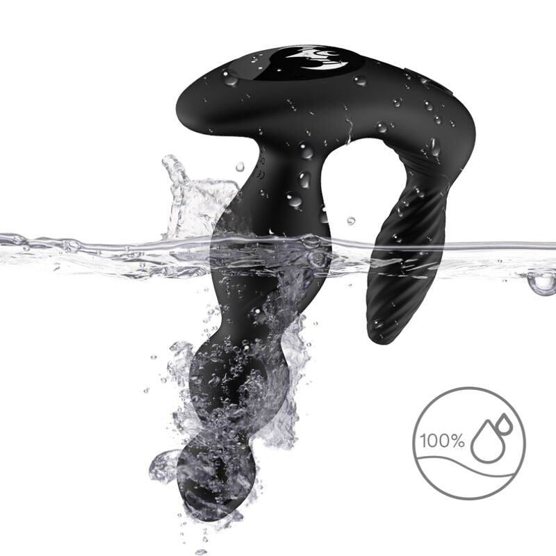 ARMONY - MANFUN VIBRATOR & STIMULATOR ANAL PLUG REMOTE CONTROL BLACK - My naughty haven #
