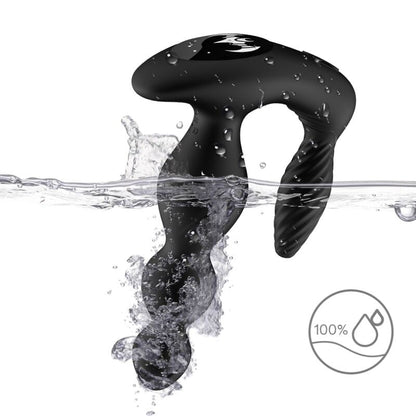 ARMONY - MANFUN VIBRATOR & STIMULATOR ANAL PLUG REMOTE CONTROL BLACK - My naughty haven #