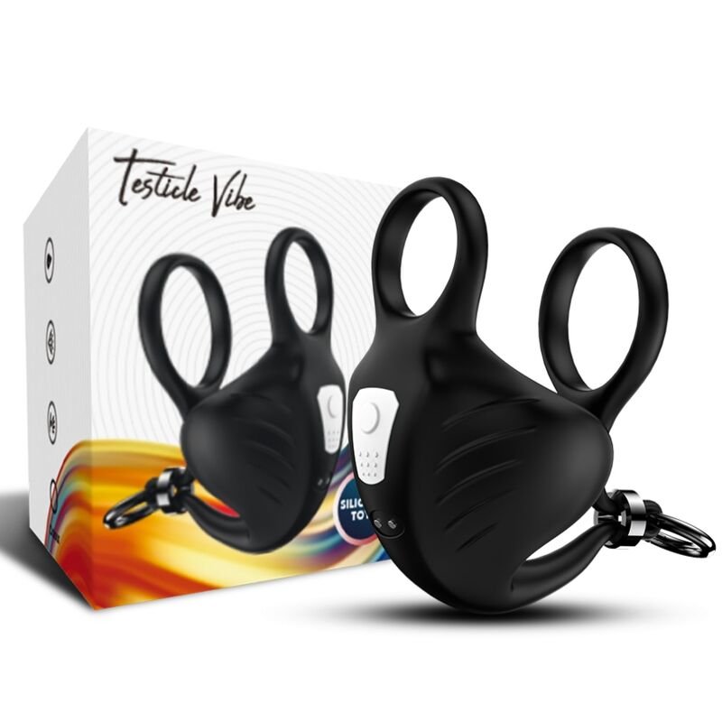 ARMONY - MANTA SCROTUM VIBRATOR RING BLACK - My naughty haven #