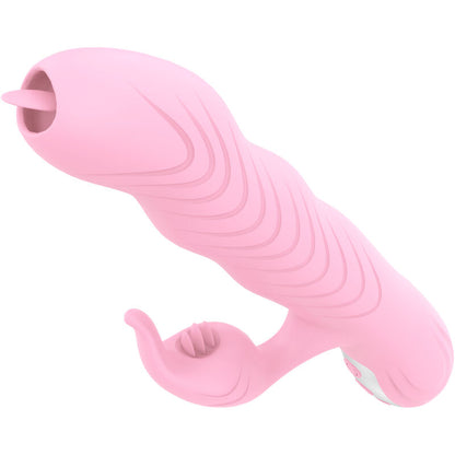 ARMONY - MARCIA VIBRATOR & THRUSTING DOUBLE TONGUE HEAT EFFECT PINK - My naughty haven #