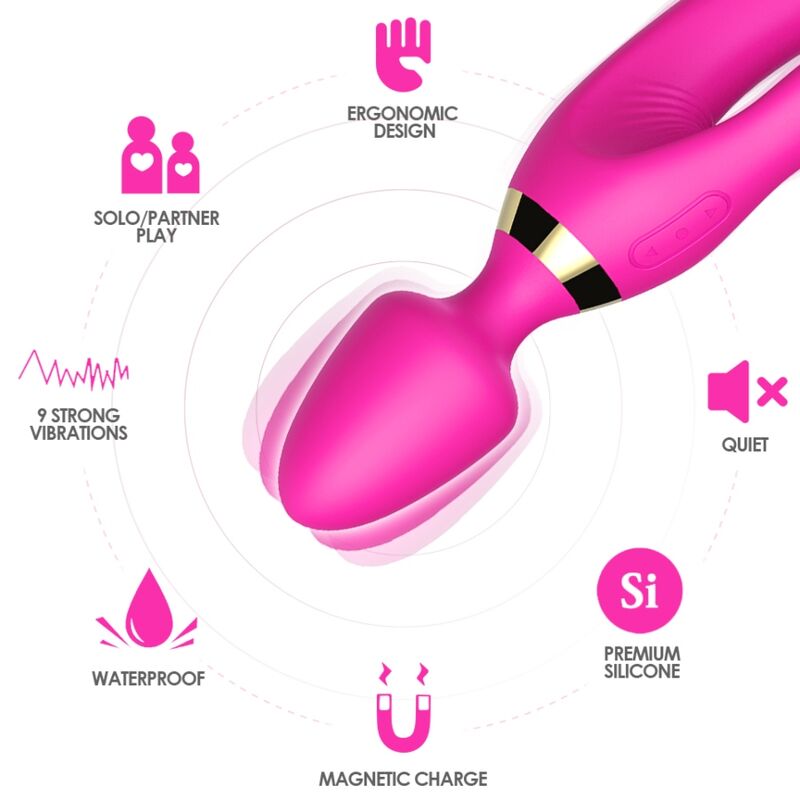 ARMONY - MASSAGER & VIBRATOR RABBIT FUCHSIA - My naughty haven #