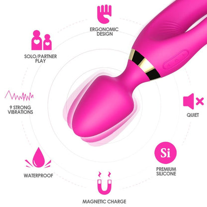 ARMONY - MASSAGER & VIBRATOR RABBIT FUCHSIA - My naughty haven #